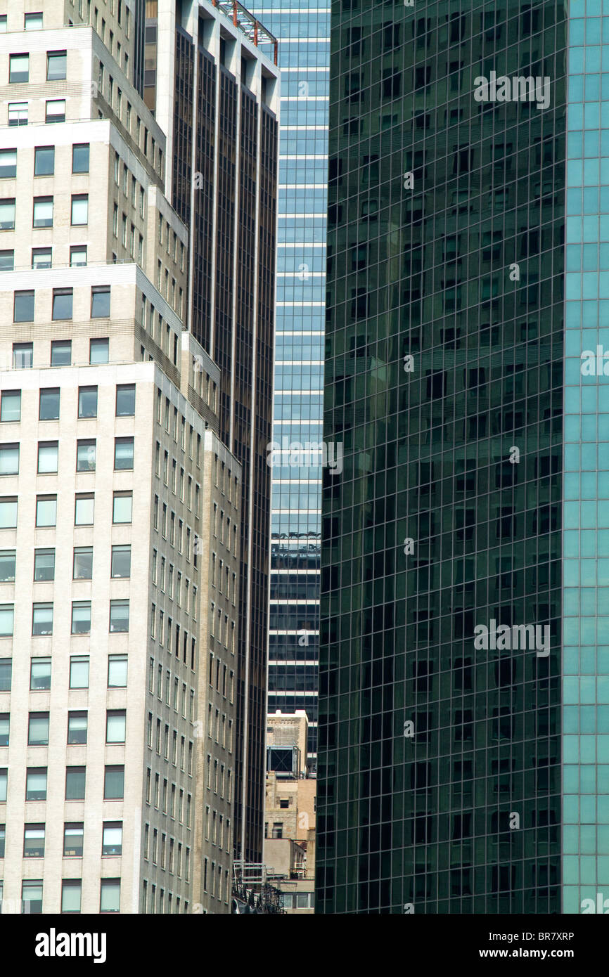 New Yorker Wolkenkratzer. Stockfoto