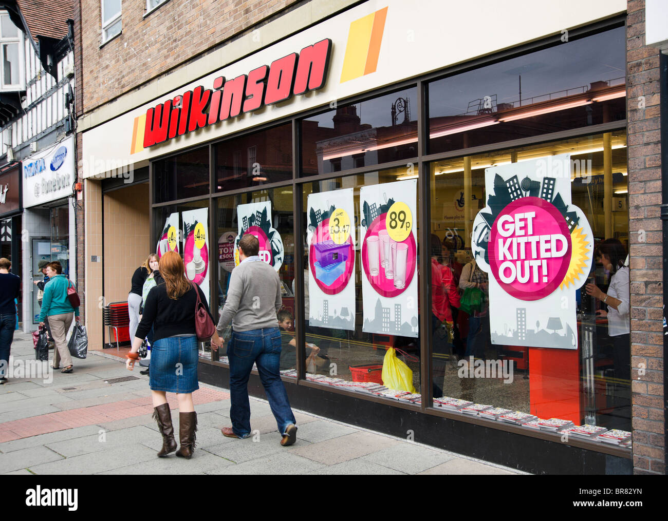 Wilkinson Discounter in Chester Stadtzentrum, Cheshire, England, UK Stockfoto