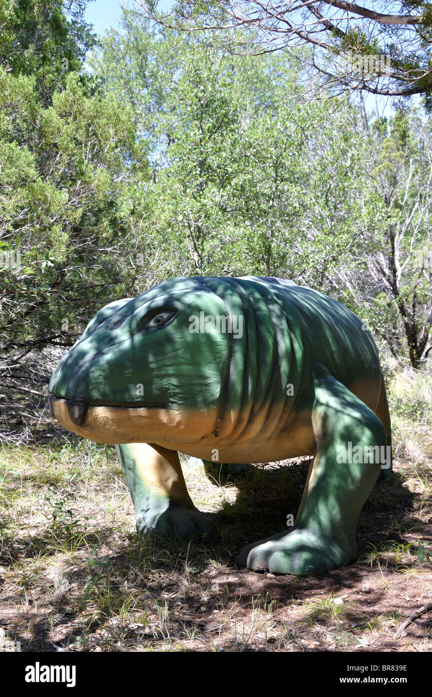 Lystrosaurus, Dinosaur World, Glen Rose, Texas, USA Stockfoto
