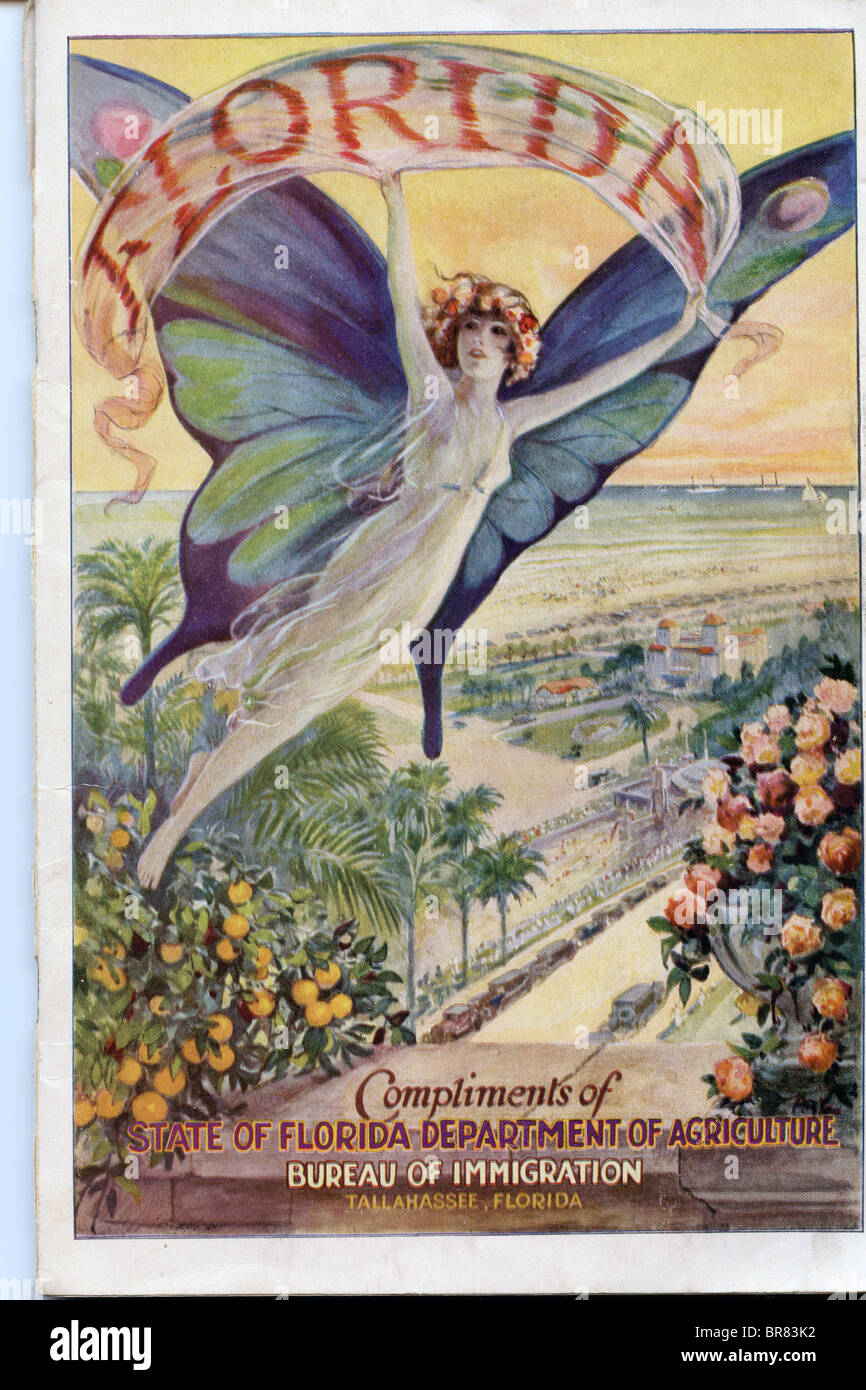 1932-Reise Magazin Werbung, USA Stockfoto