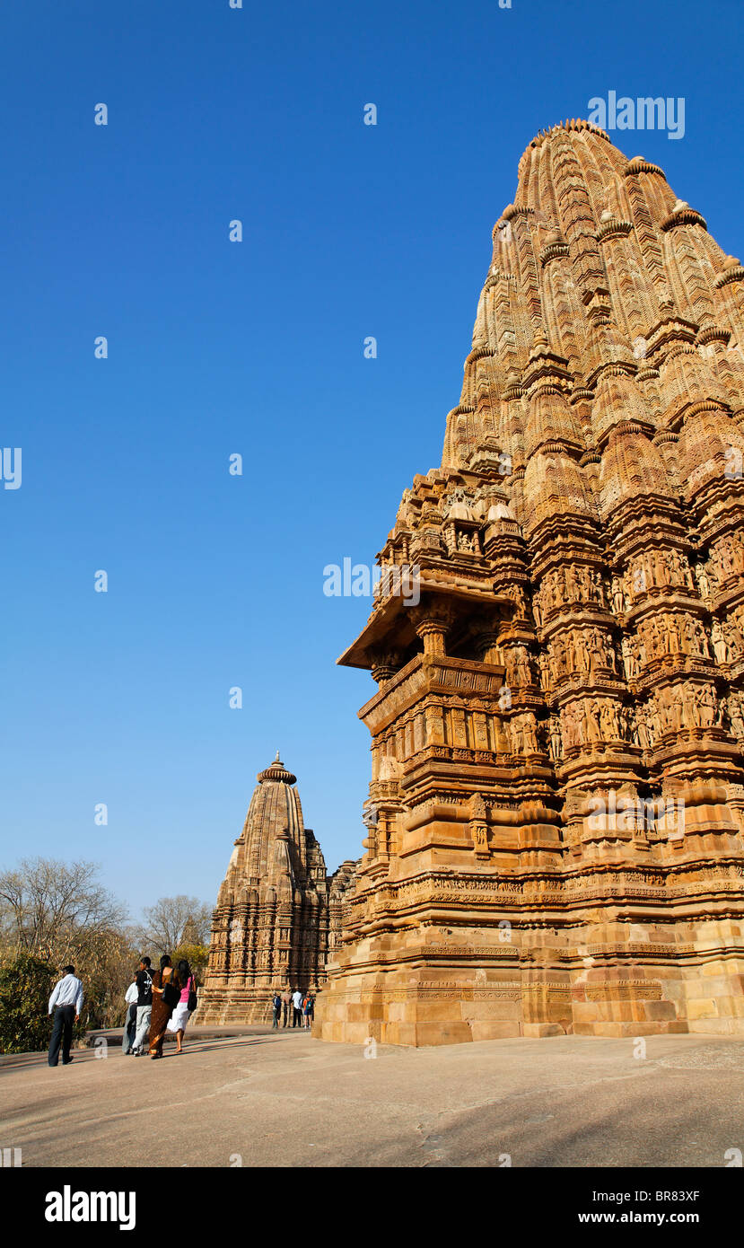 Kandariya Tempel Mehedeva, Khajuraho, Madhya Pradesh, Indien Stockfoto