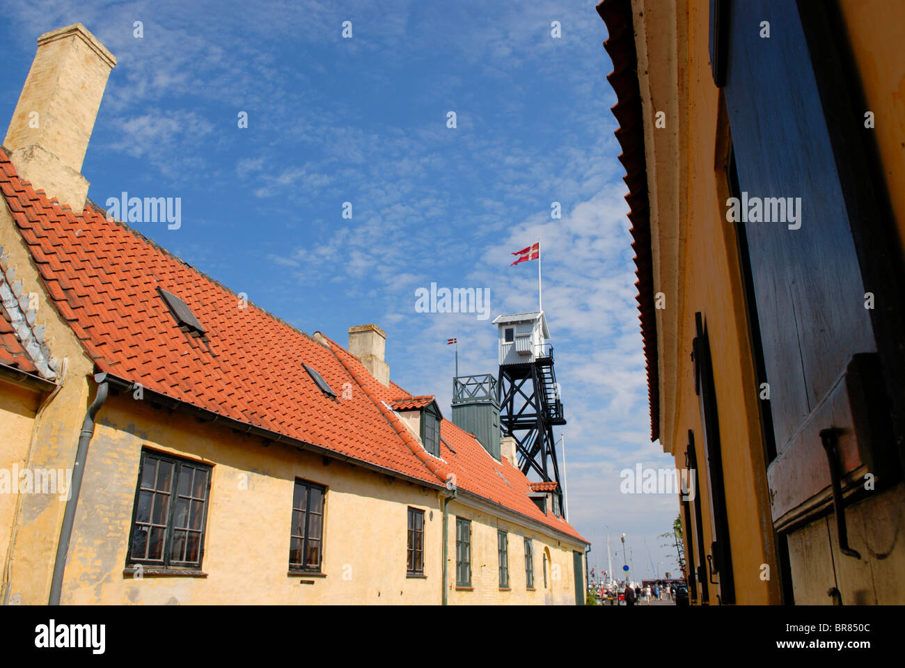 GEMÜTLICHEN DÄNISCHEN DORF Stockfoto