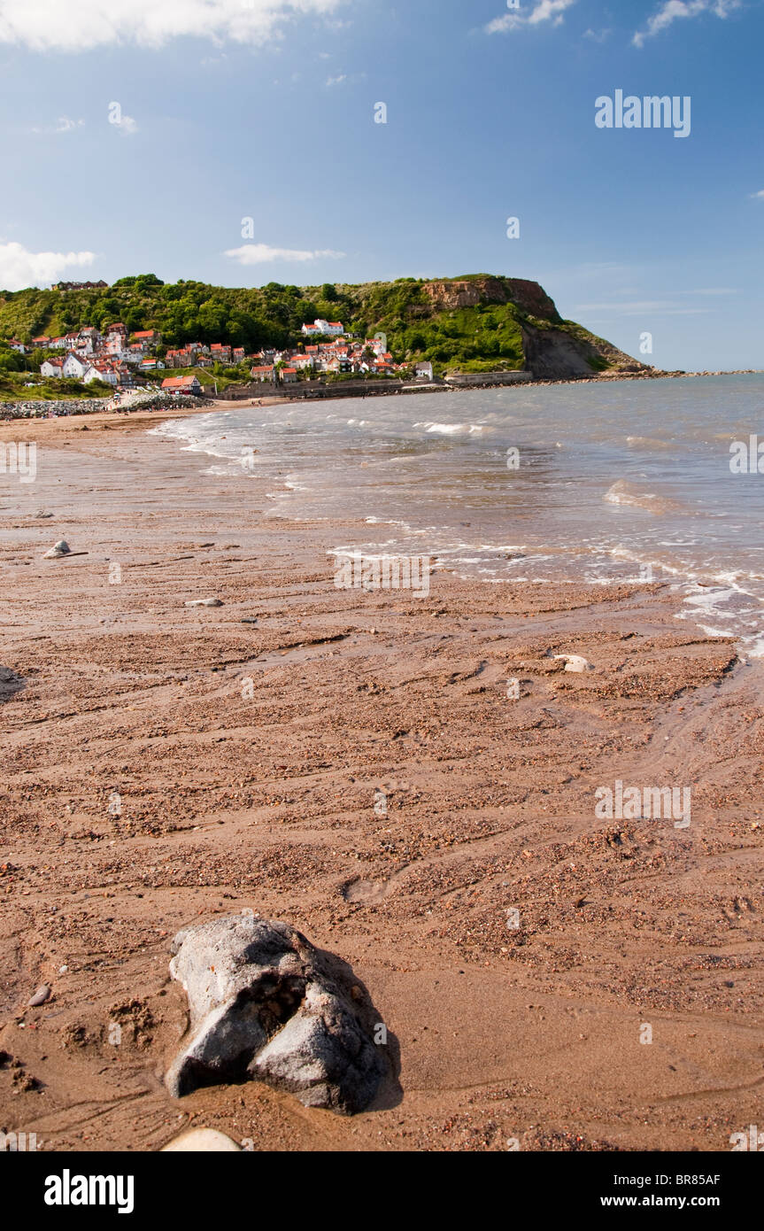 Am Strand von Runswick Bay auf der North Yorkshire Coast, England, UK Stockfoto