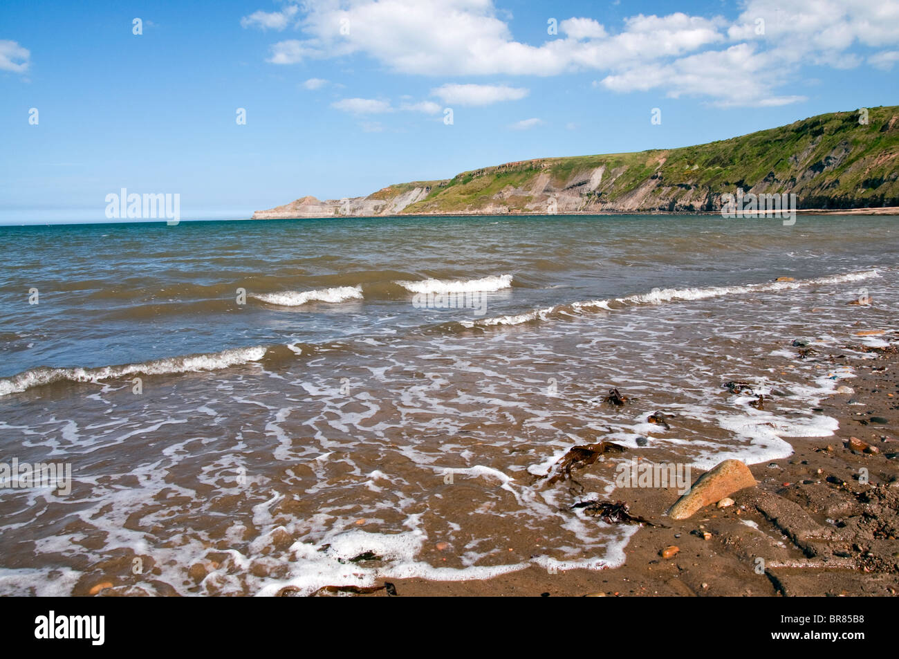 Die Nordsee bei Runswick Bay auf der North Yorkshire Coast, England, UK Stockfoto