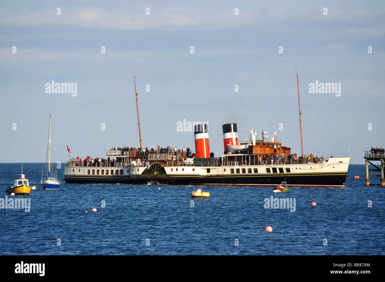 Waverley Raddampfer, Swanage, Isle of Purbeck, Dorset, England, Vereinigtes Königreich Stockfoto