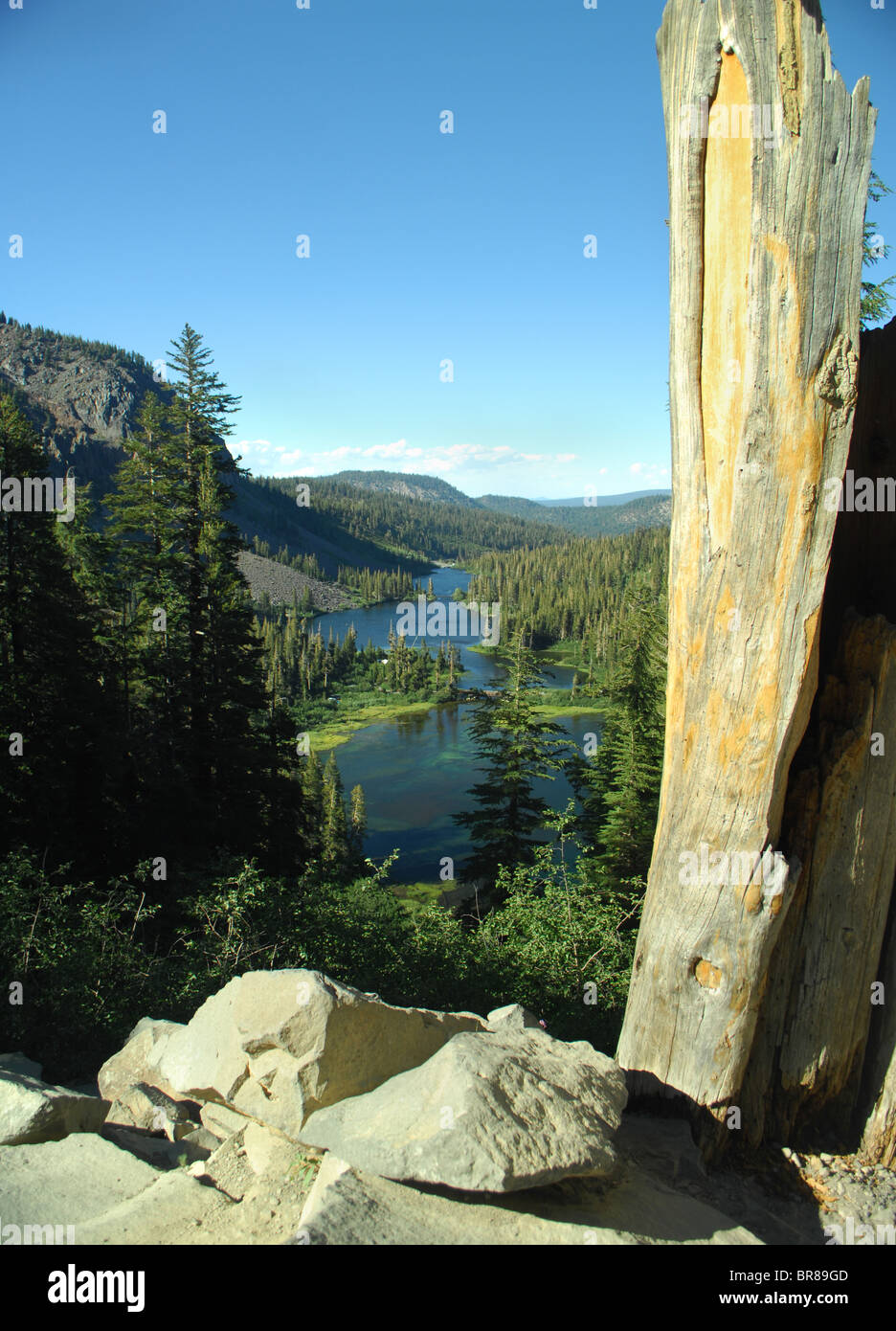 ein Blick auf Twin Lakes Mammut-Kalifornien Stockfoto