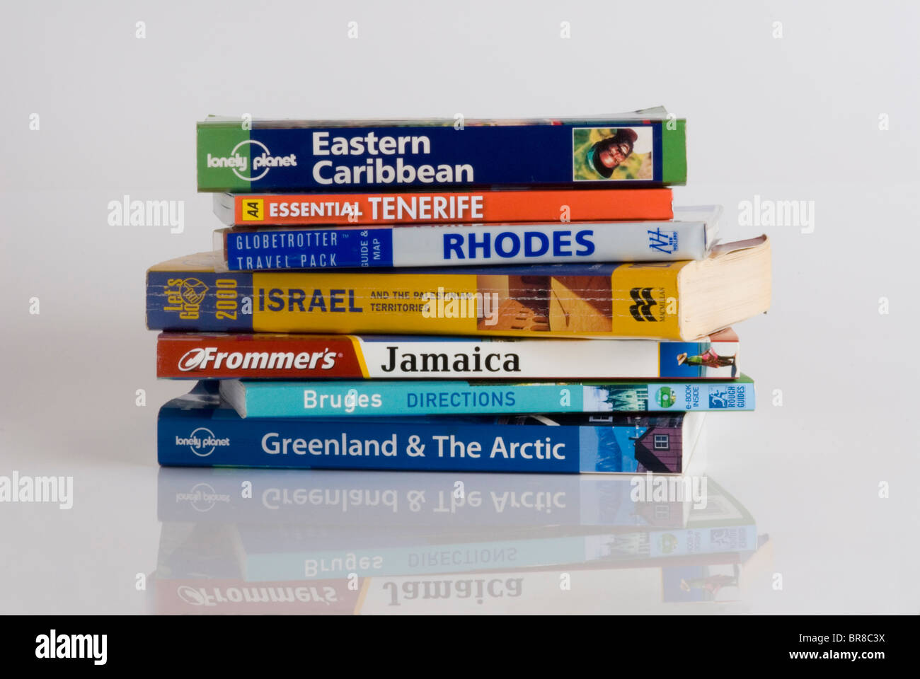 Auswahl der Reise führt. Stockfoto