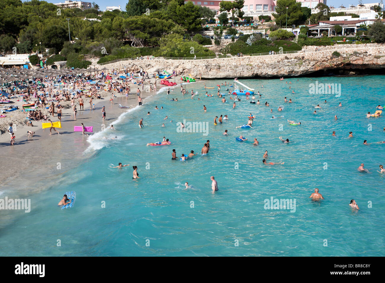 Strand Cala Domingos. Insel Mallorca. Spanien Stockfoto