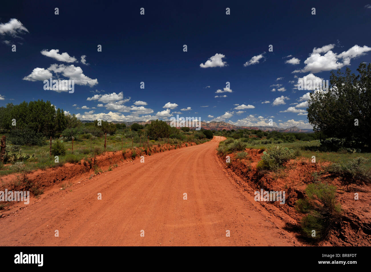 Die Hinterland-Straße in Sedona Arizona Stockfoto