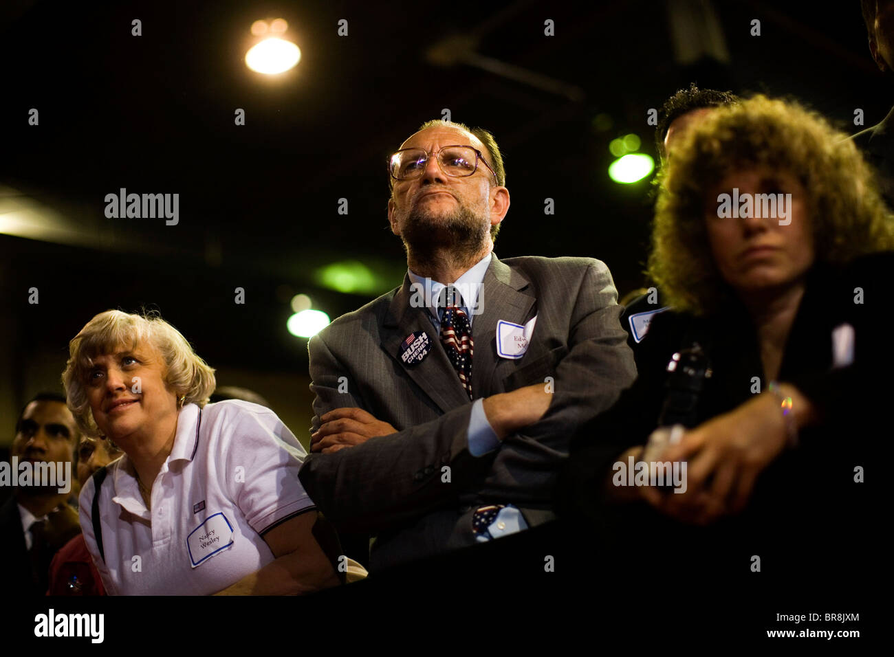 Präsident Bush besucht eine republikanische New Jersey Spendenaktion Stockfoto
