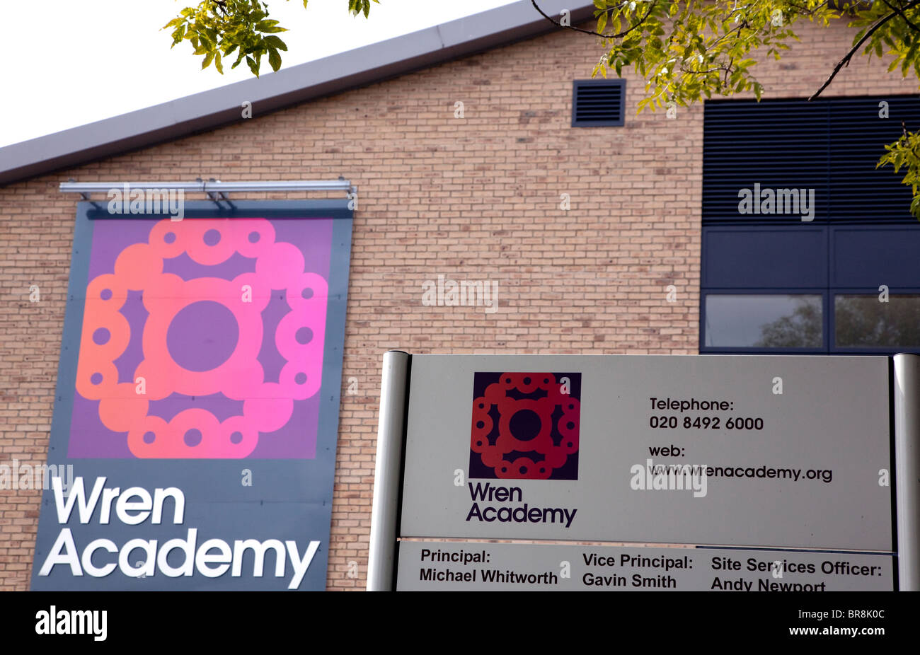 Neue Academy School in London Borough of Barnet Stockfoto