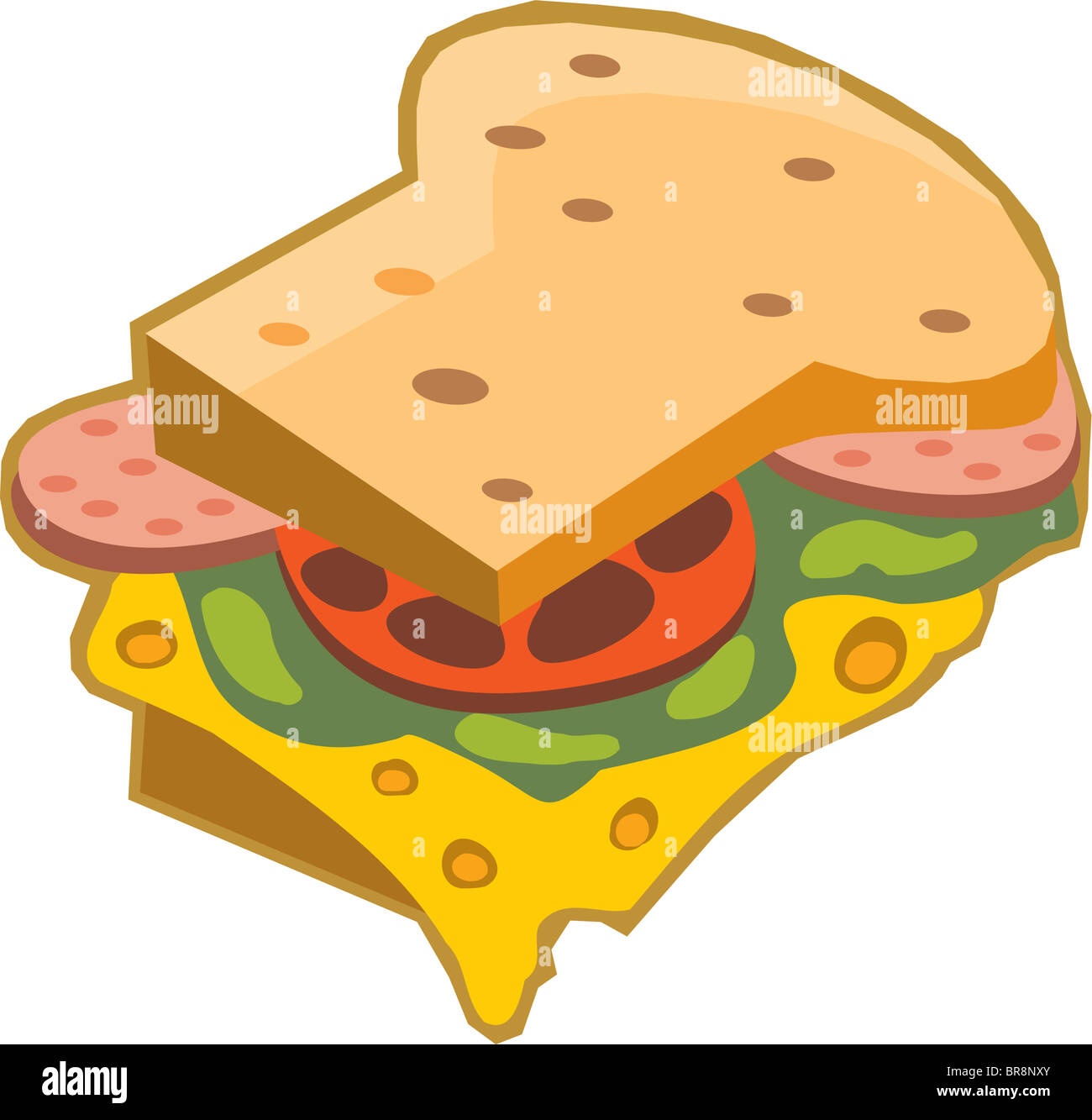Beispiel für ein sandwich Stockfoto
