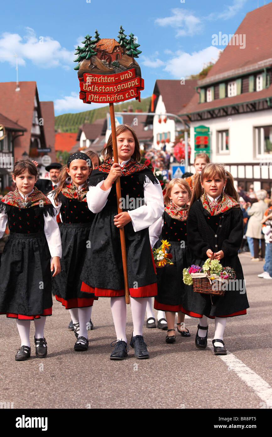 Wein und Erntedankfest, Sasbachwalden, Baden-Württemberg, Deutschland Stockfoto