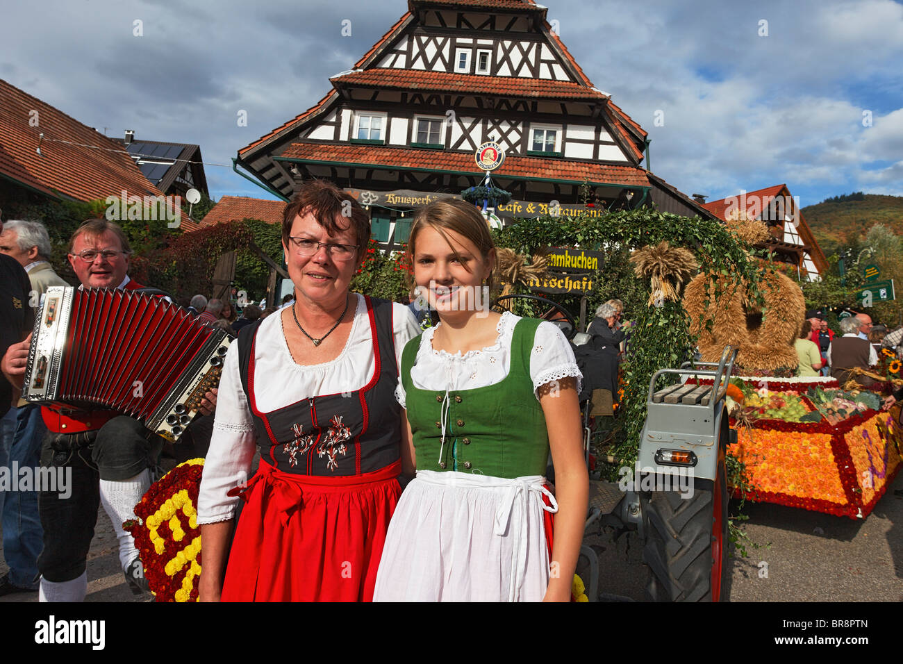 Wein und Erntedankfest, Sasbachwalden, Baden-Württemberg, Deutschland Stockfoto
