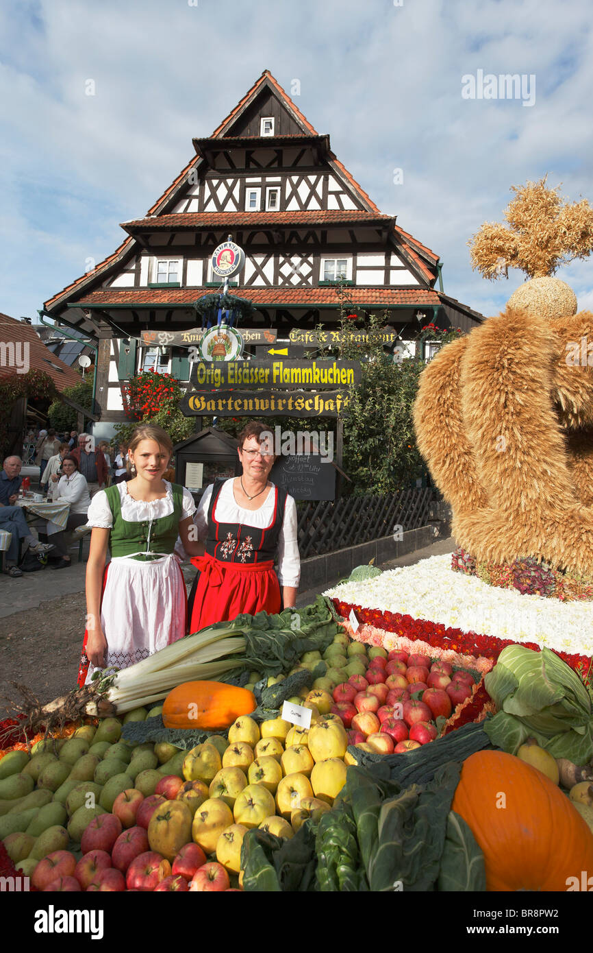 Wein und Erntedankfest, Sasbachwalden, Baden-Württemberg, Deutschland Stockfoto