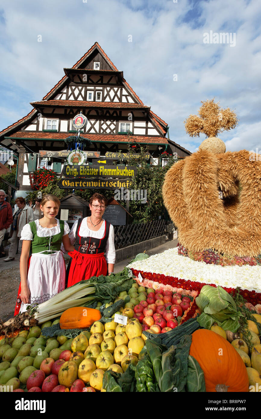 Wein und Erntedankfest, Sasbachwalden, Baden-Württemberg, Deutschland Stockfoto