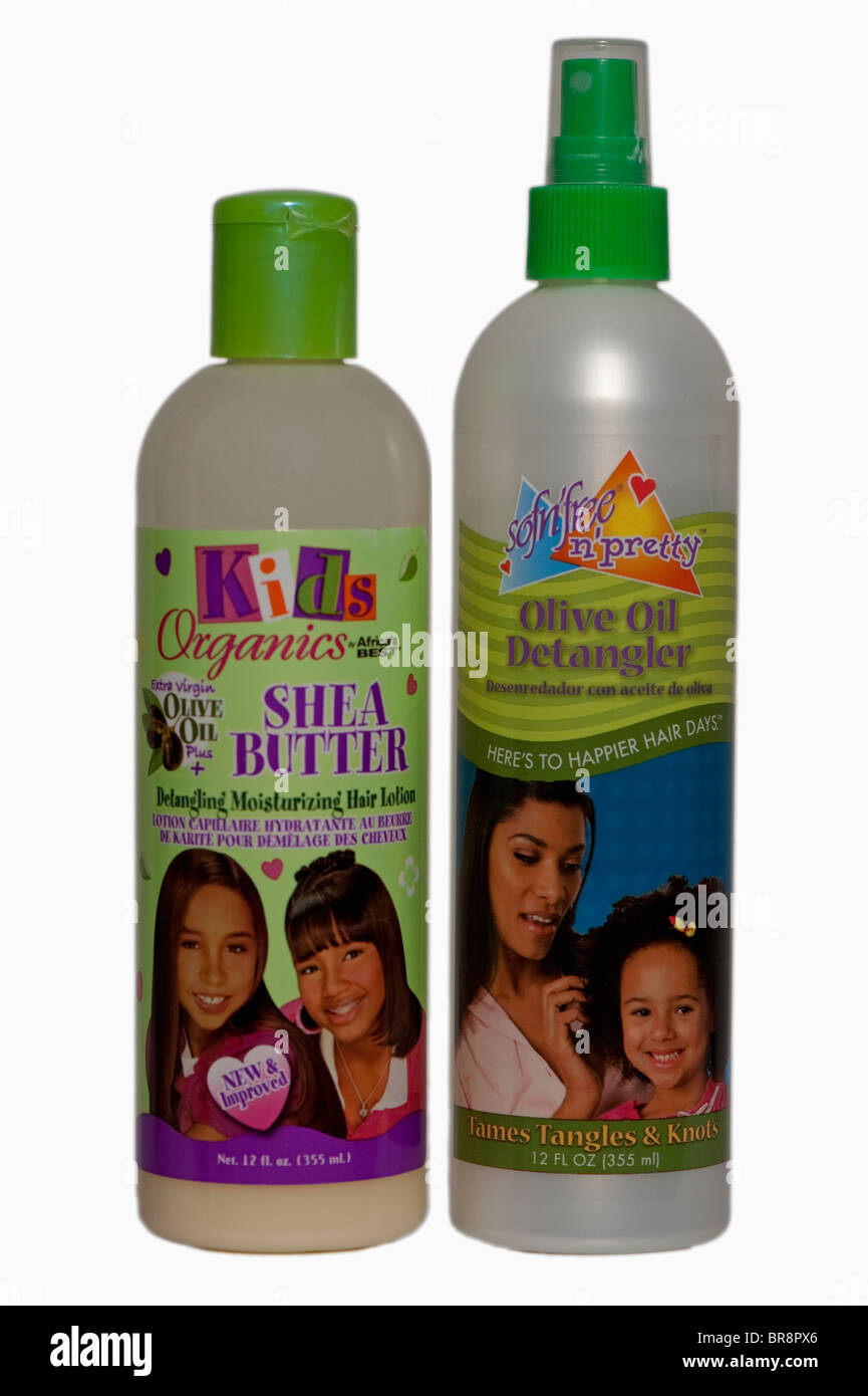 Schwarze Afro Karibik-Haar-Produkte Stockfoto