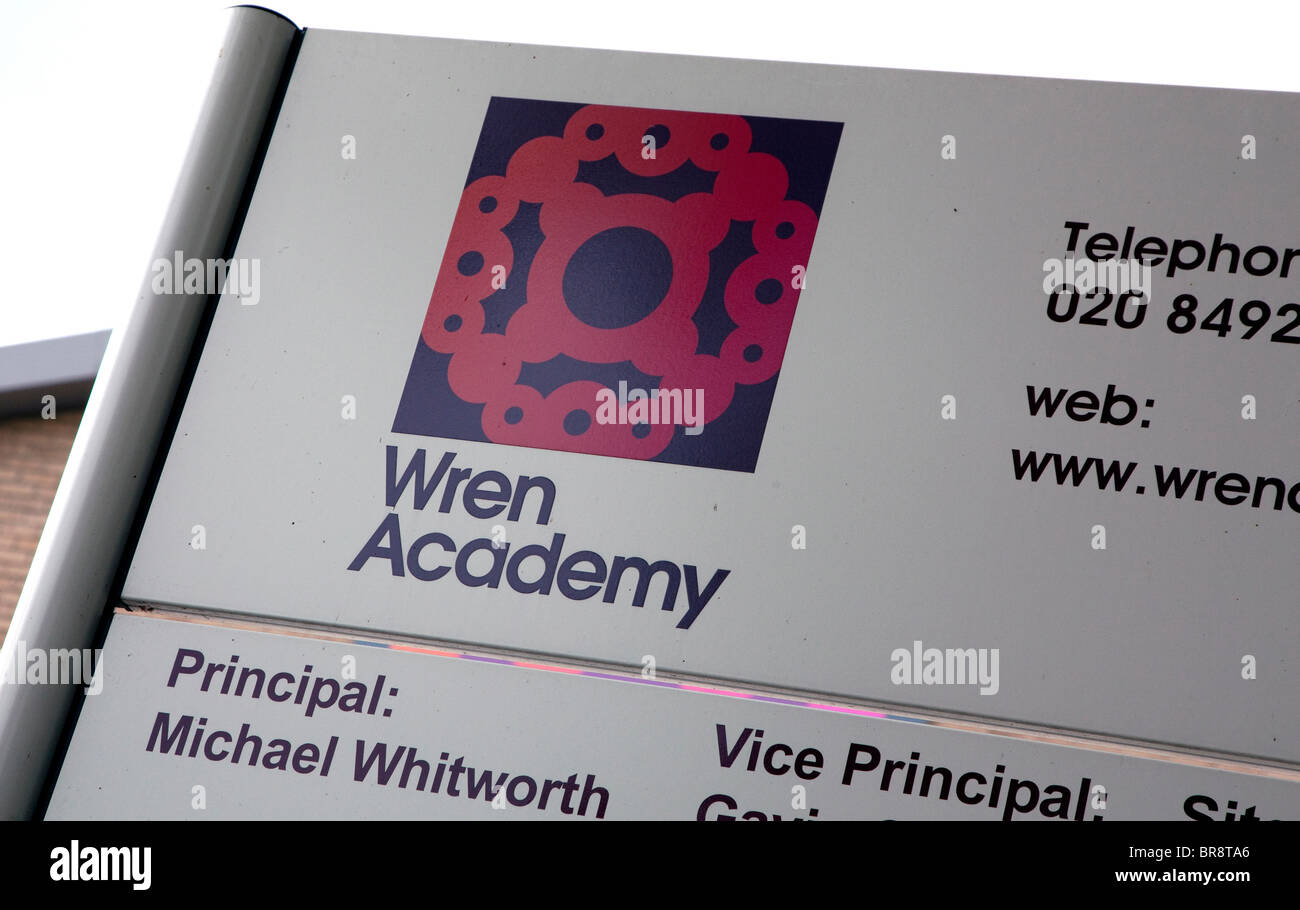 Neue Academy School in London Borough of Barnet Stockfoto