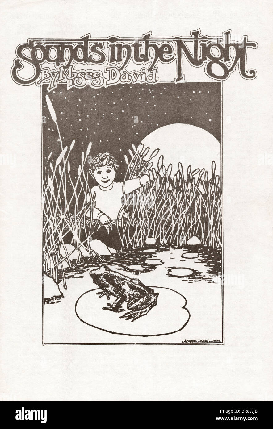 Geräusche in der Nacht von Moses David Cover der Broschüre durch die Kinder des Gottes eine religiöse Sekte ca. 1971 Stockfoto