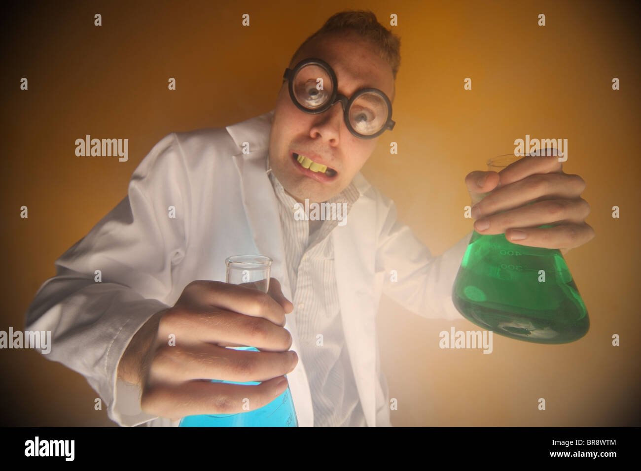 Ein verrückter Wissenschaftler; Edmonton, Alberta, Kanada Stockfoto