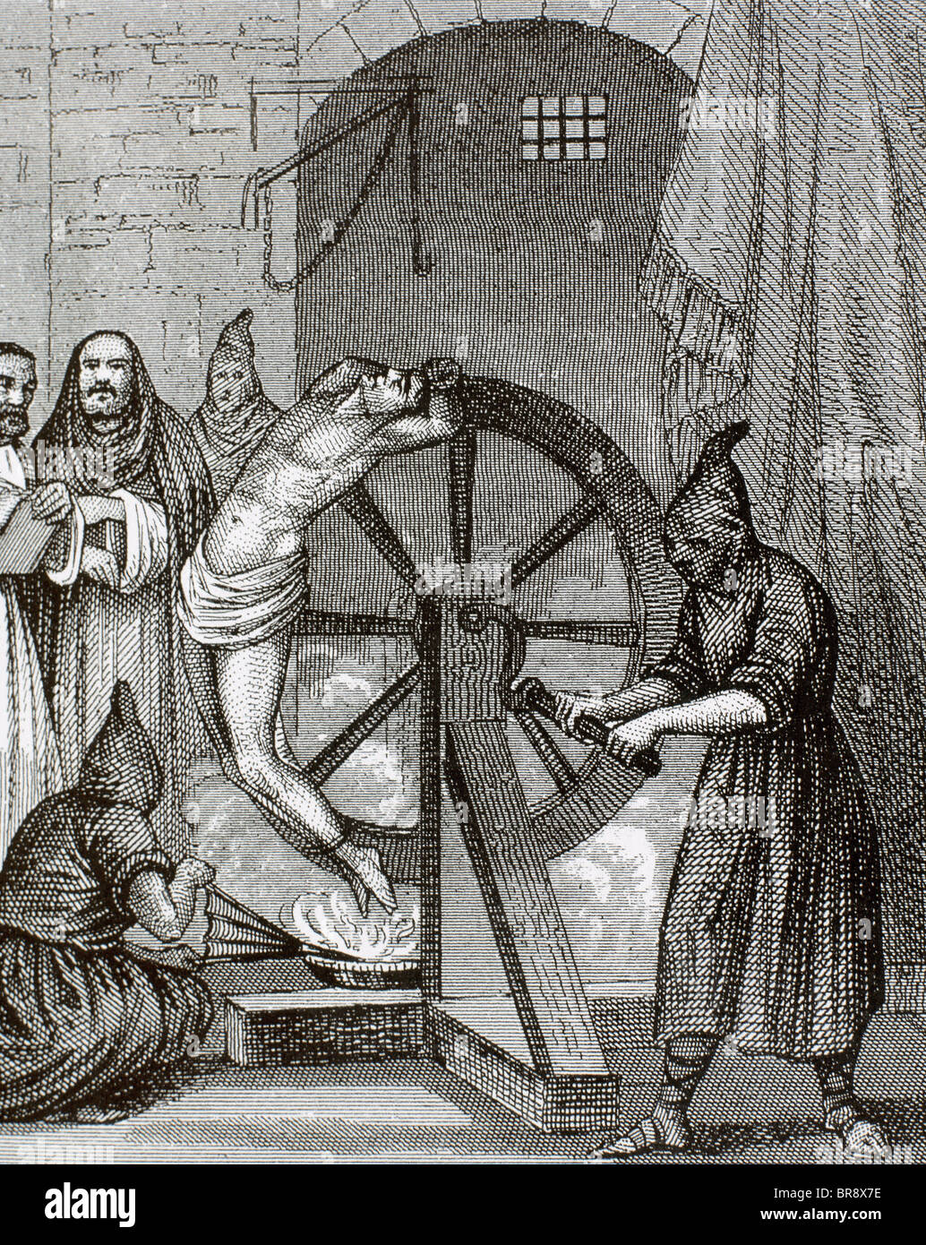 Inquisition. Instrument der Folter. Wheel of Fortune. Stockfoto