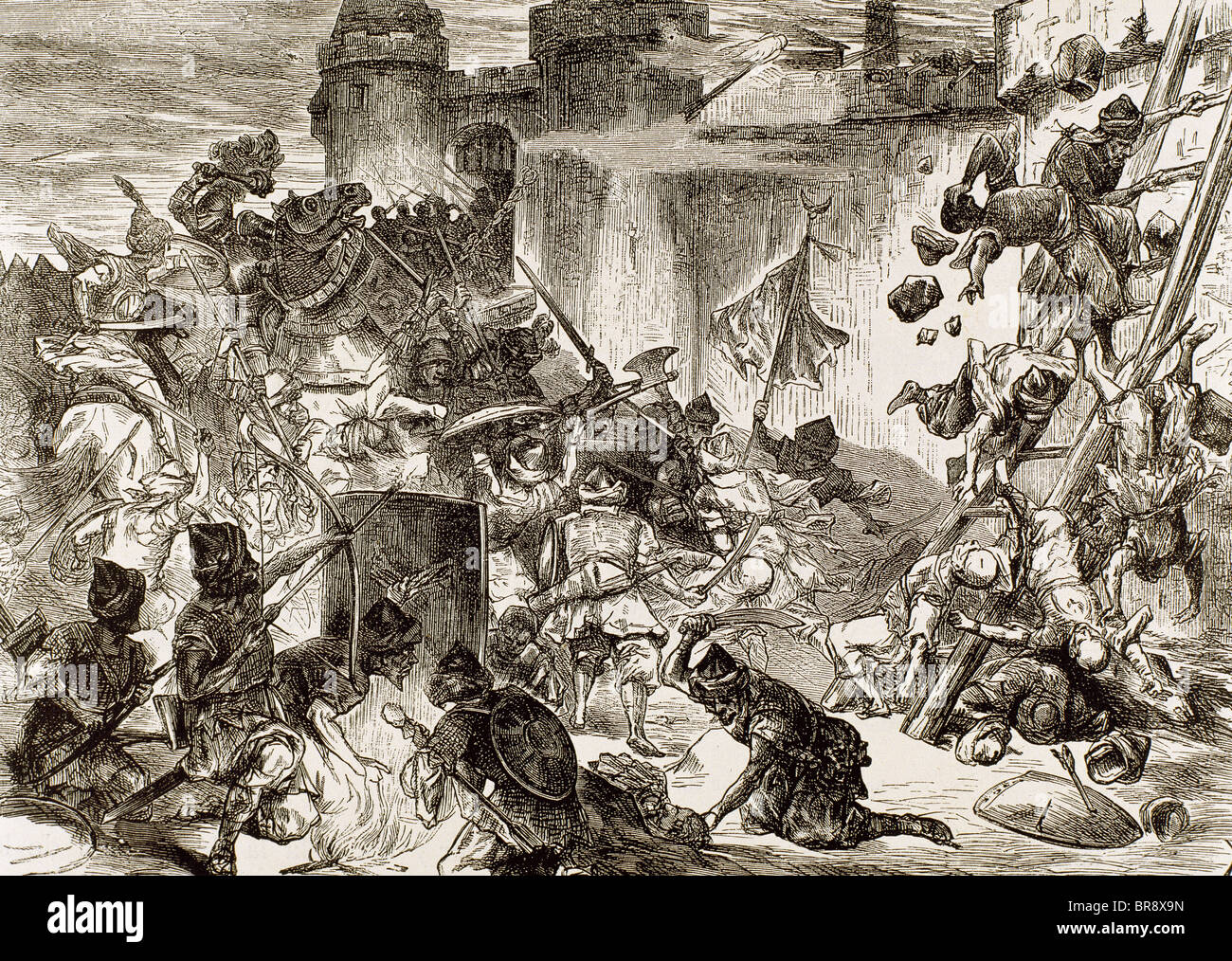 Die Schlacht von Wien (11 und 12 September 1683) nach Wien hatte durch das Osmanische Reich zwei Monate lang belagert. Stockfoto