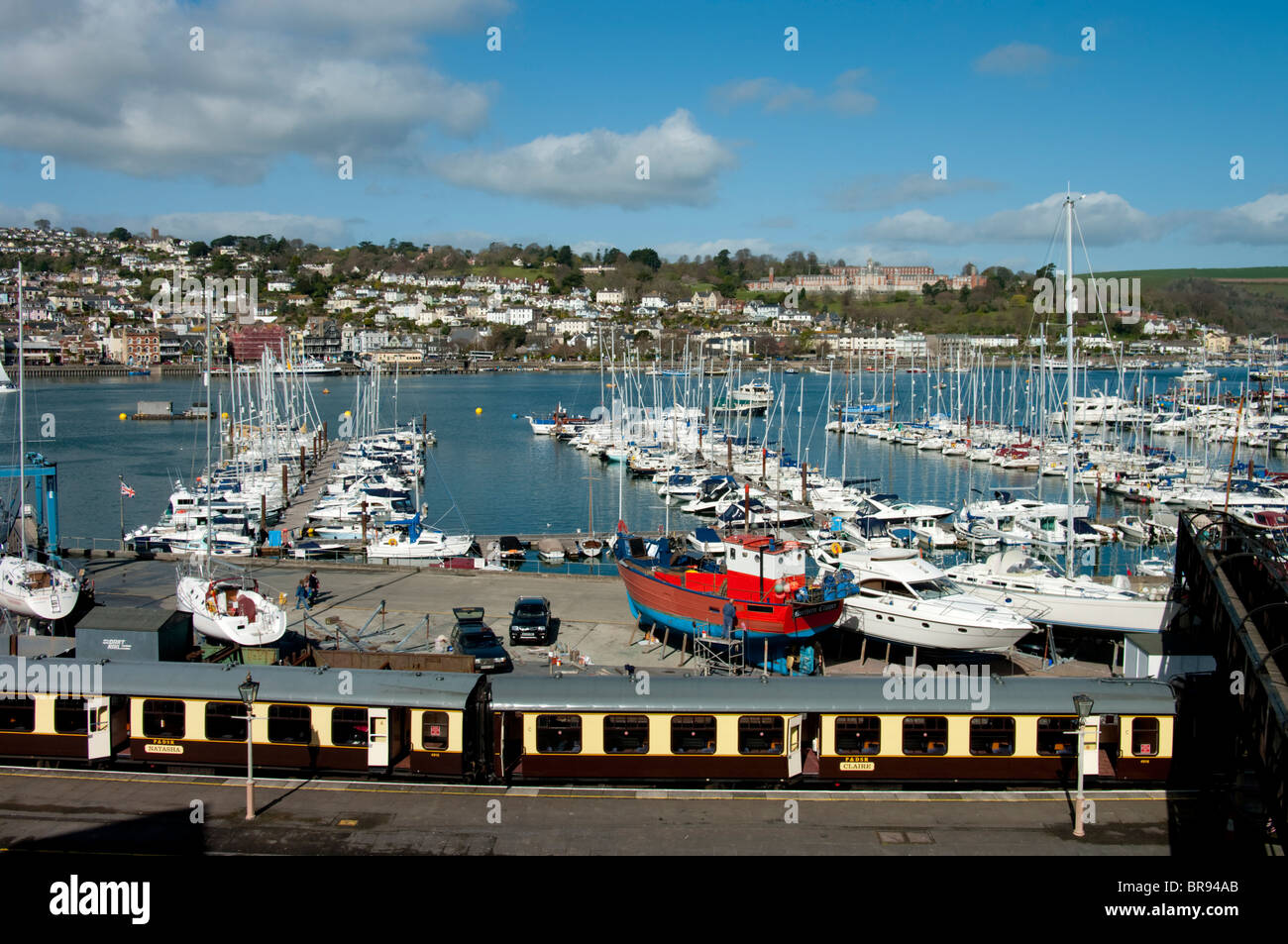 Europa, Großbritannien, England, Devon, Dartmouth Hafen Zug Stockfoto