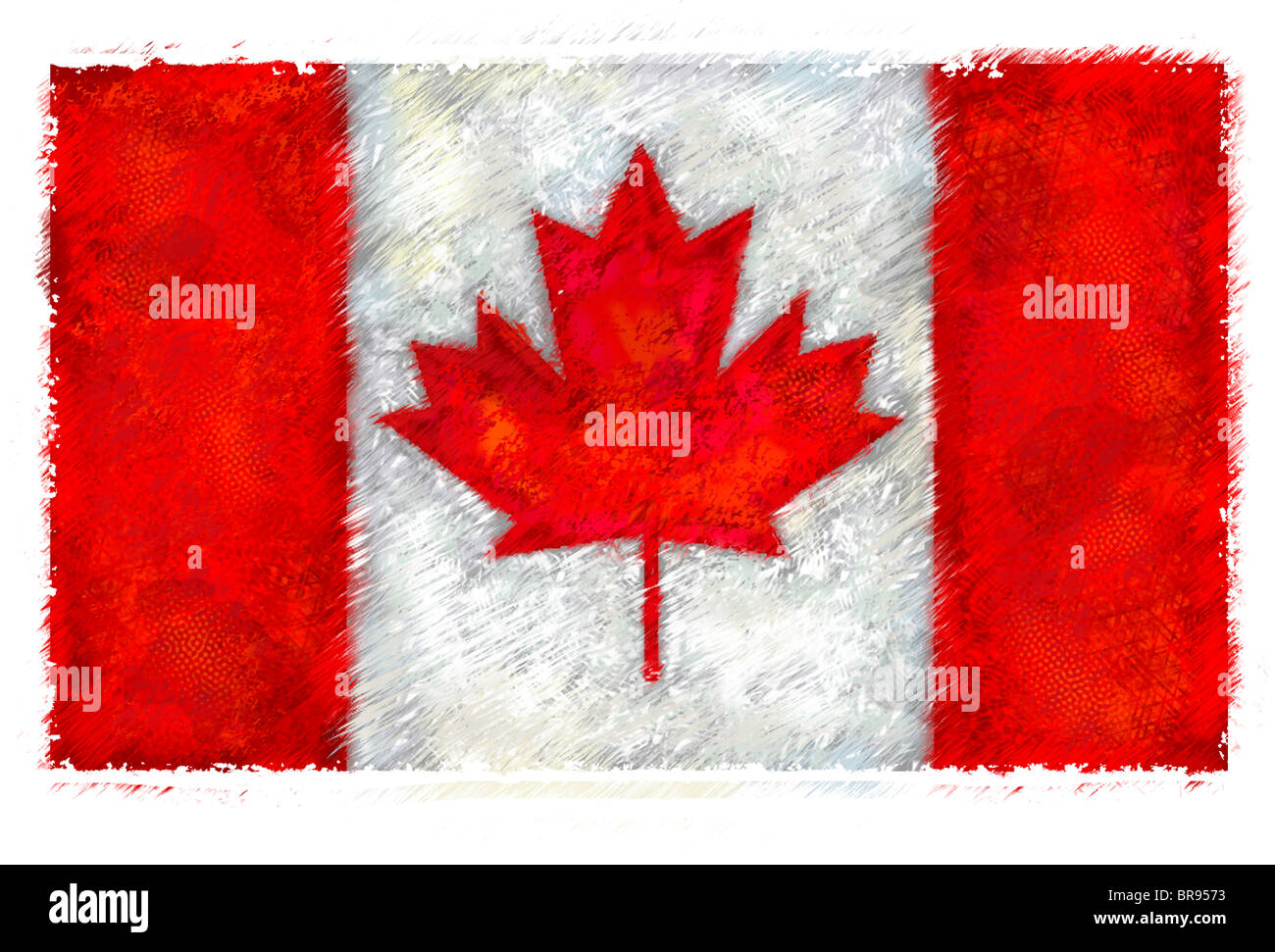 Flagge von Kanada Stockfoto