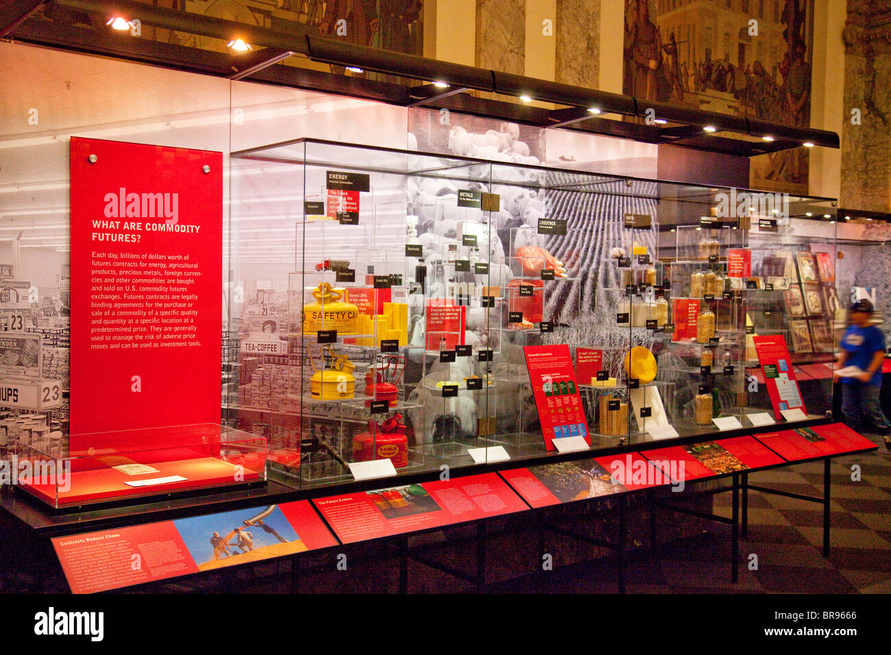 Studenten Museum of American Finance Stockfoto