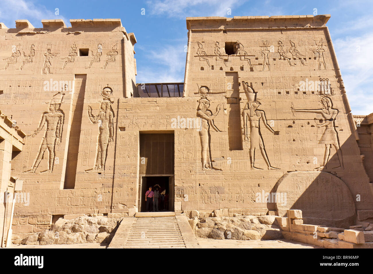 Ägypten-Philae-Tempel der Isis Stockfoto