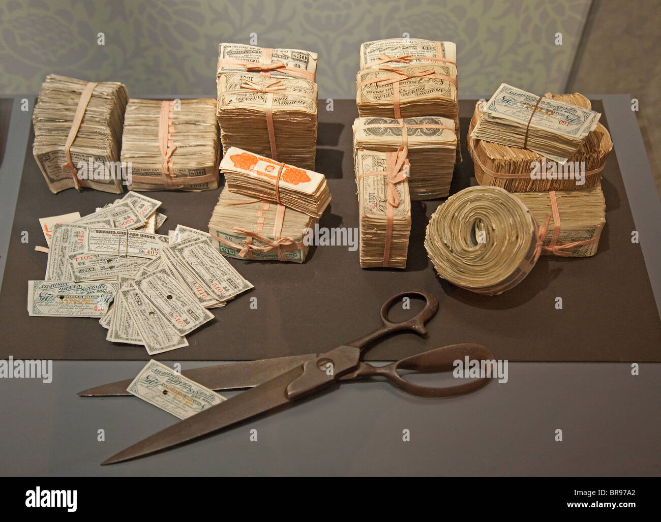 Verschiedenen Proben von US-Geld Stockfoto