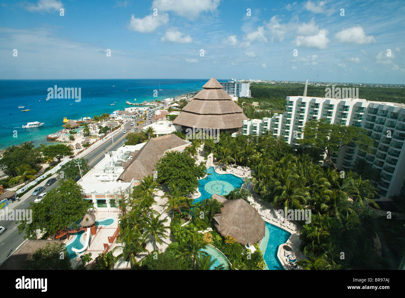 Mexiko, Cozumel. Grand Park Royal Hotel, San Miguel, Isla Cozumel, Cozumel Island. Stockfoto