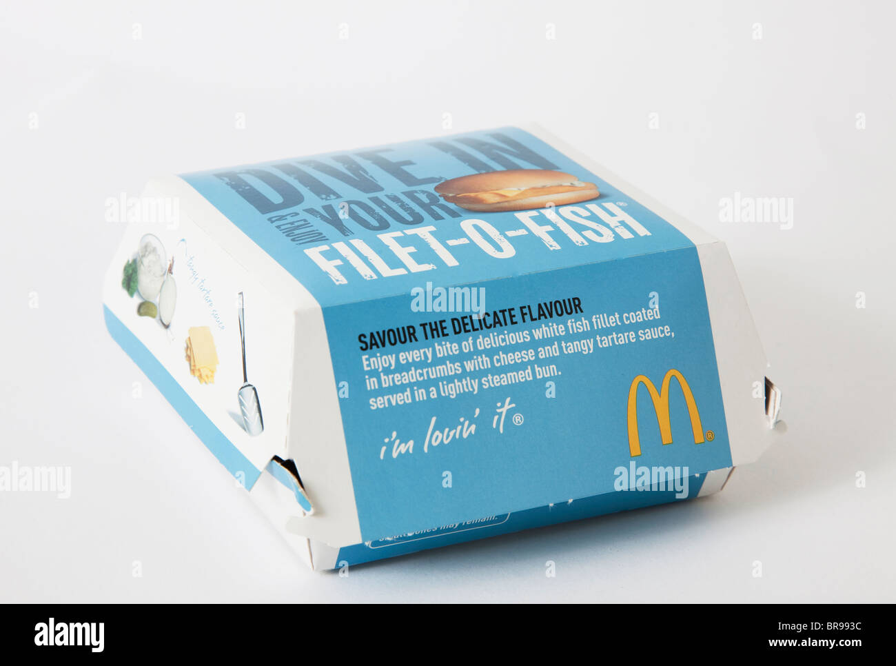 McDonalds Filet-0-Fisch Burger Fisch Stockfoto