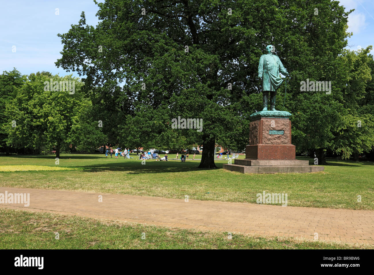 Bismarck-Denkmal von Harro Magnussen Im Hiroshimapark von Kiel, Kieler Foerde, Ostsee, Schleswig-Holstein Stockfoto