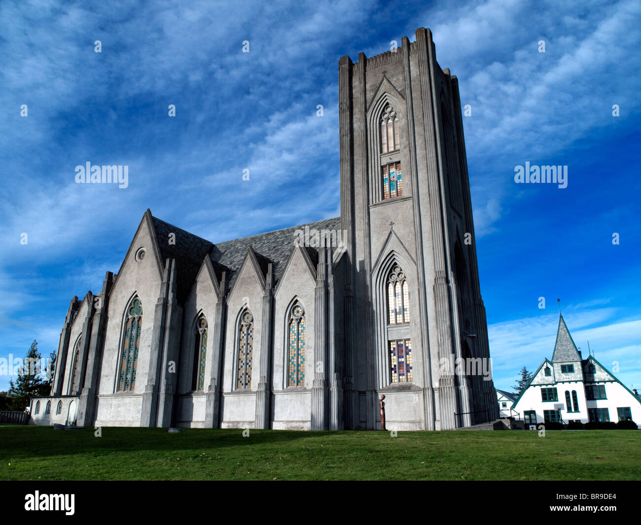 Landakotskirkja katholische Kathedrale, Reykjavik, Island Stockfoto