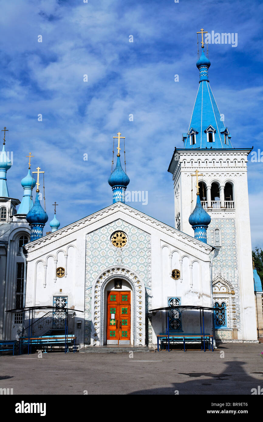 Russische orthodoxe Kirche, Bischkek, Kirgisistan Stockfoto