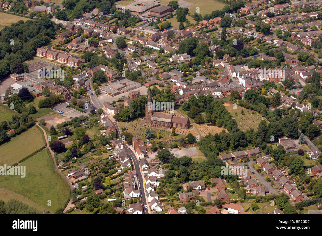 Brewood Dorf in Staffordshire, England Stockfoto