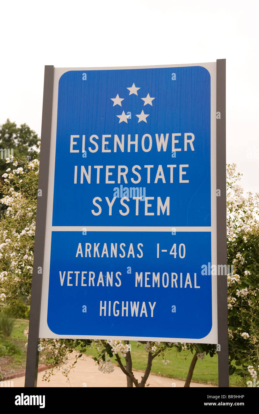 Eisenhower zwischenstaatlichen System Zeichen Arkansas i-40 USA Stockfoto
