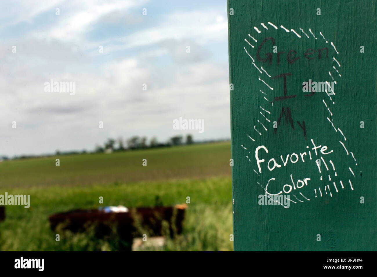 Bauernhof in Manteno Illinois. Stockfoto