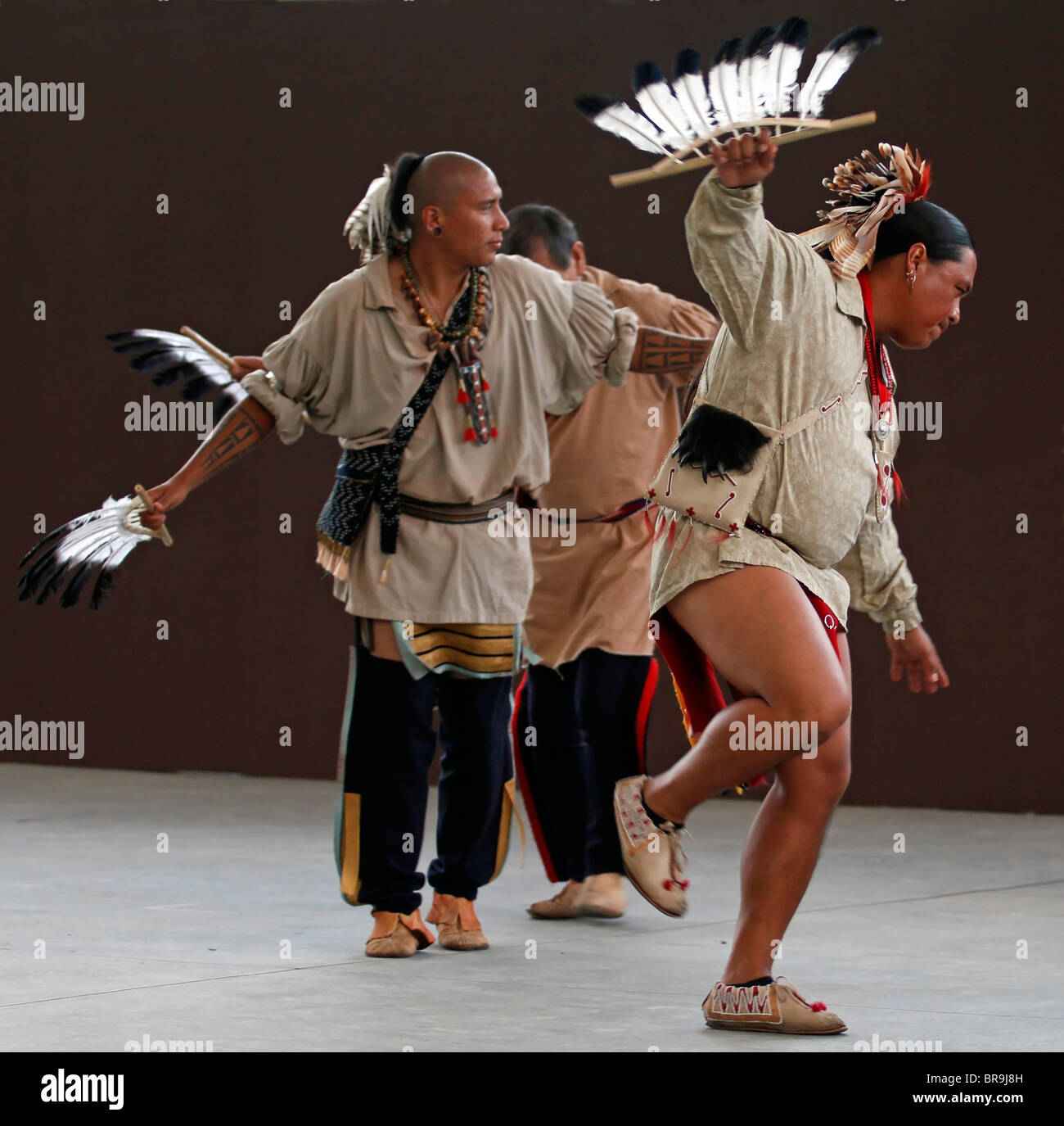 Cherokee, NC Cherokee Männer, Mitglieder der Krieger der AniKituhwa