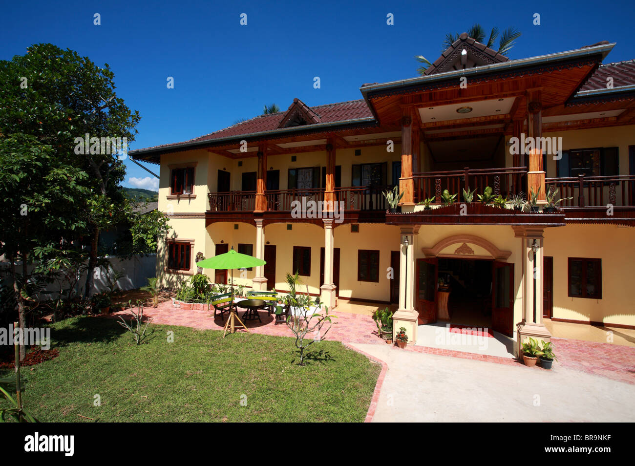 Gästehaus in Luang Namtha, Laos Stockfoto