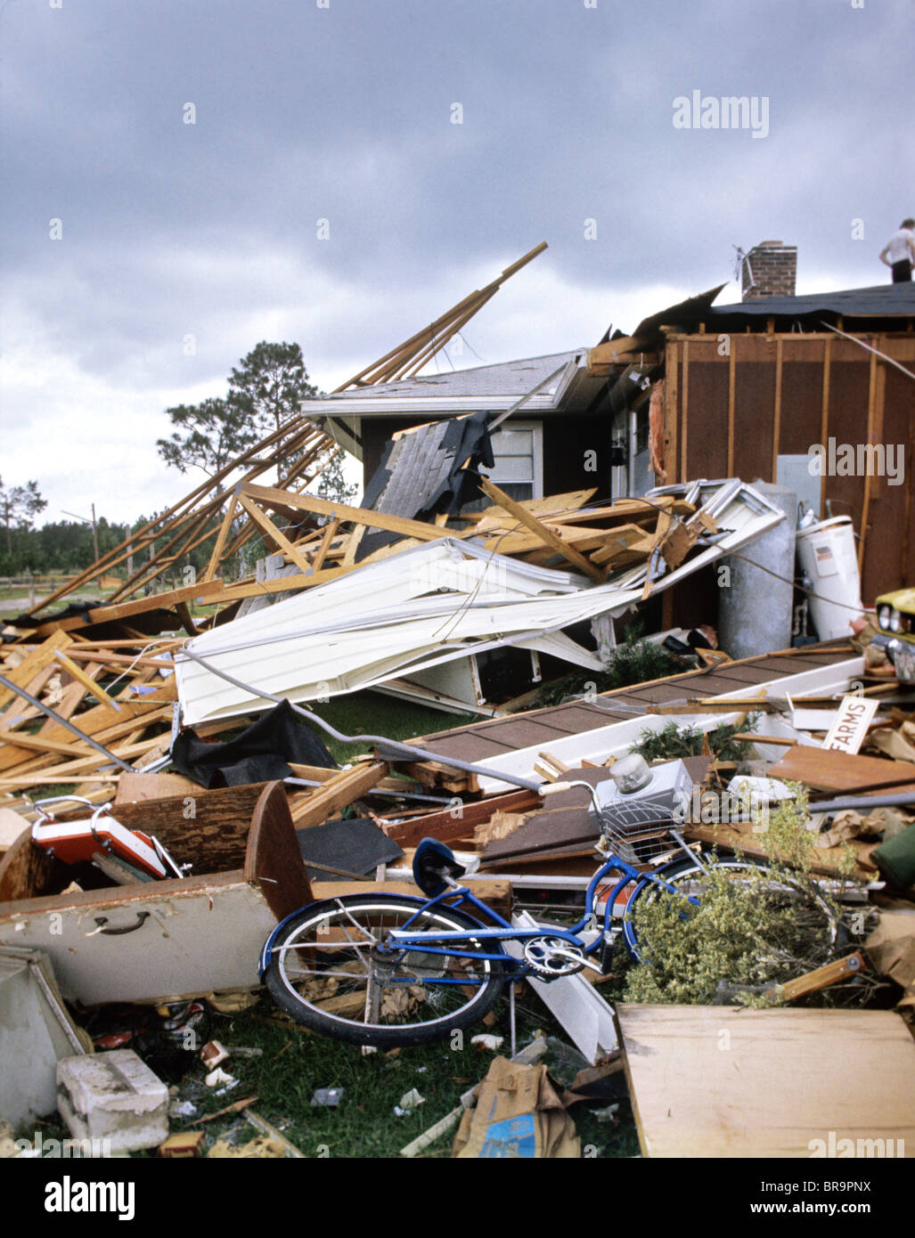 TORNADO-SCHÄDEN Stockfoto