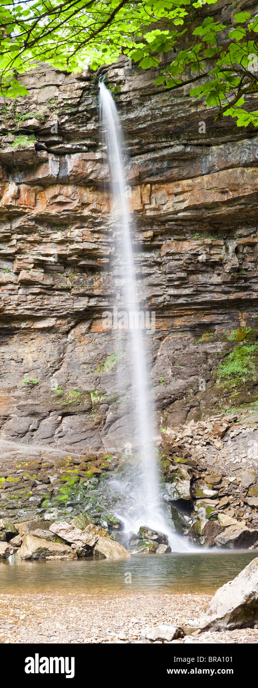 Hardraw Kraft-Wasserfall in den Yorkshire Dales National Park, Hardraw, North Yorkshire Stockfoto