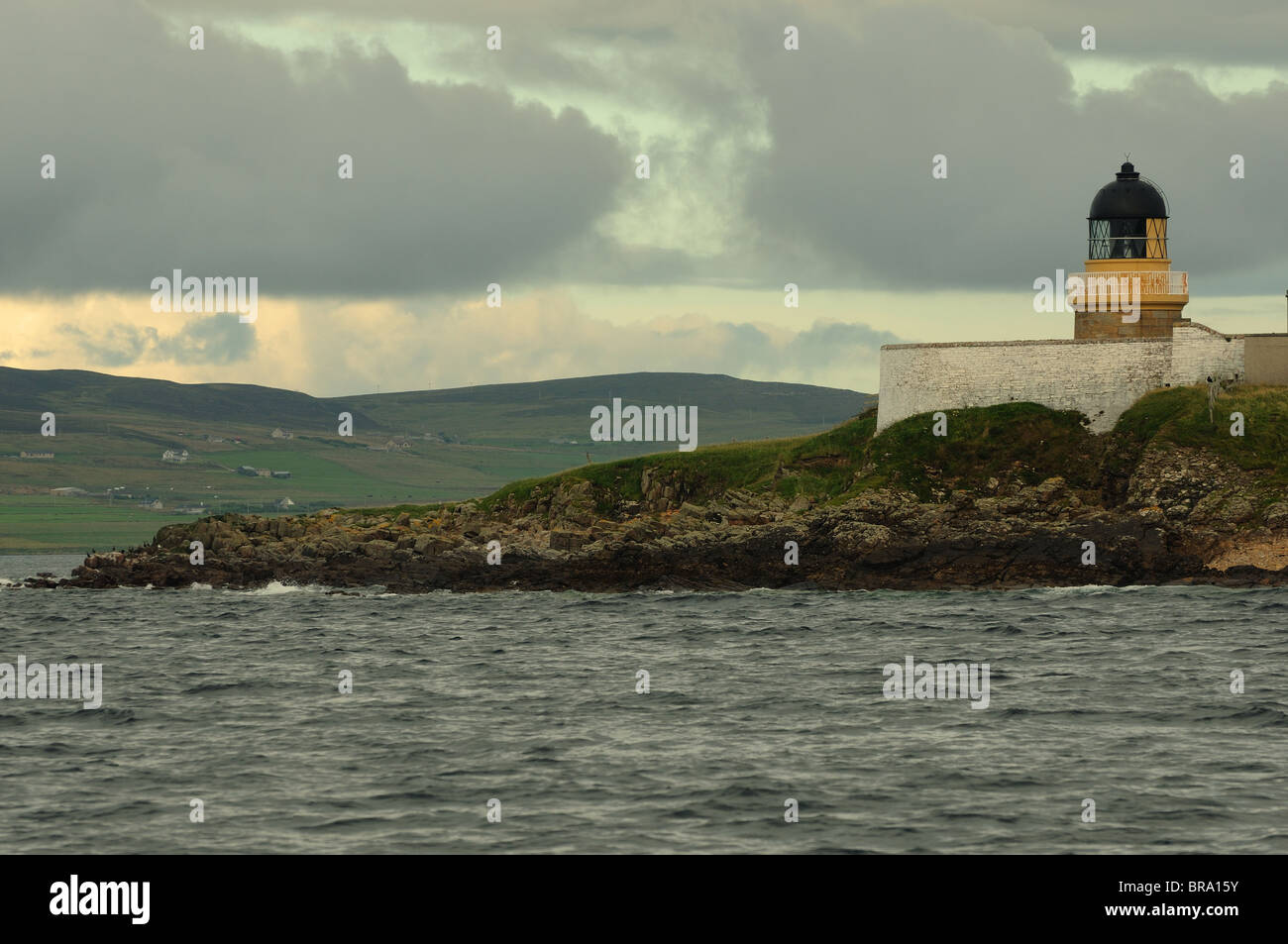 Niedrige Leuchtturm Hoy, Graemsay, Orkney Inseln, Schottland Stockfoto