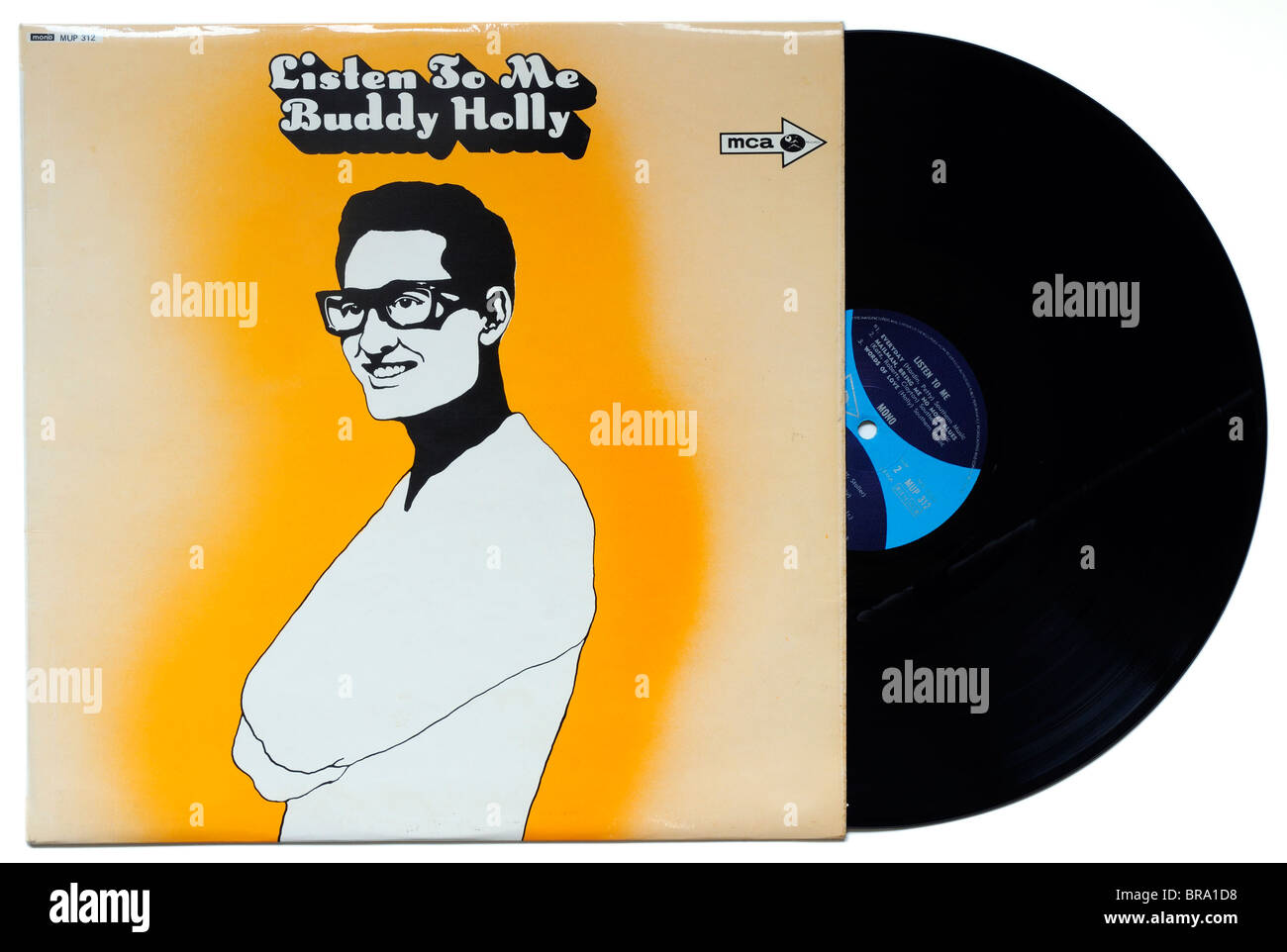 Buddy Holly Hör mir album Stockfoto