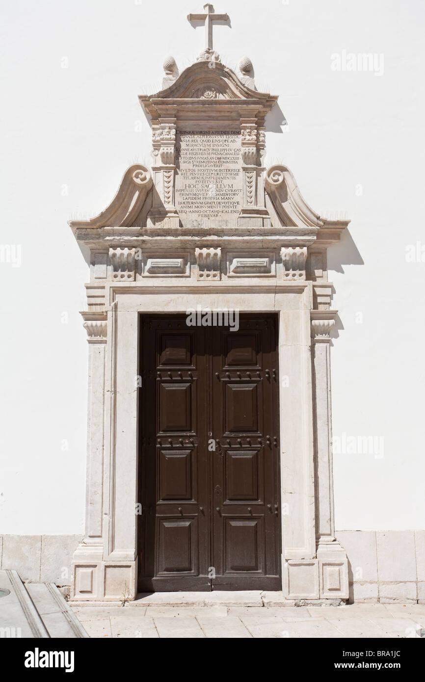 Nossa Senhora da Piedade Kirche. 17. Jahrhundert Manierismus Kirche in Santarém, Portugal Stockfoto