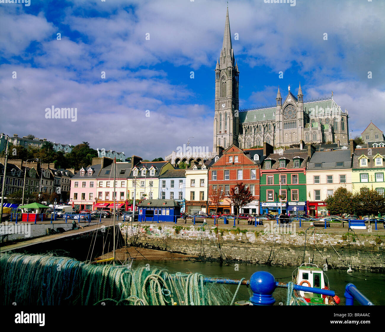 Str. Colmans Kathedrale, Cork Harbour, Cobh, Co Cork, Irland Stockfoto