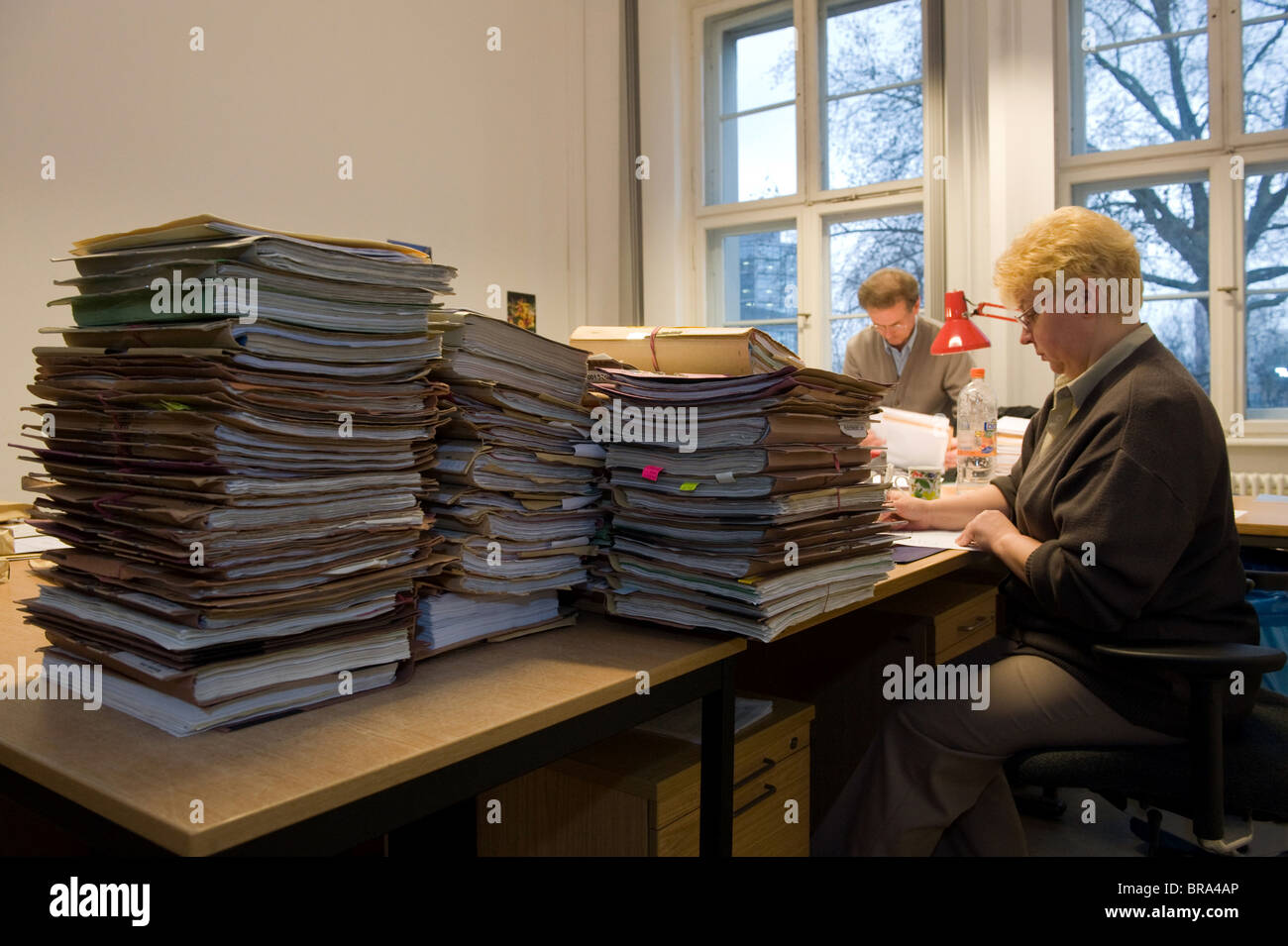 Die Poststelle des sozialen Gerichts in Berlin, Deutschland Stockfoto