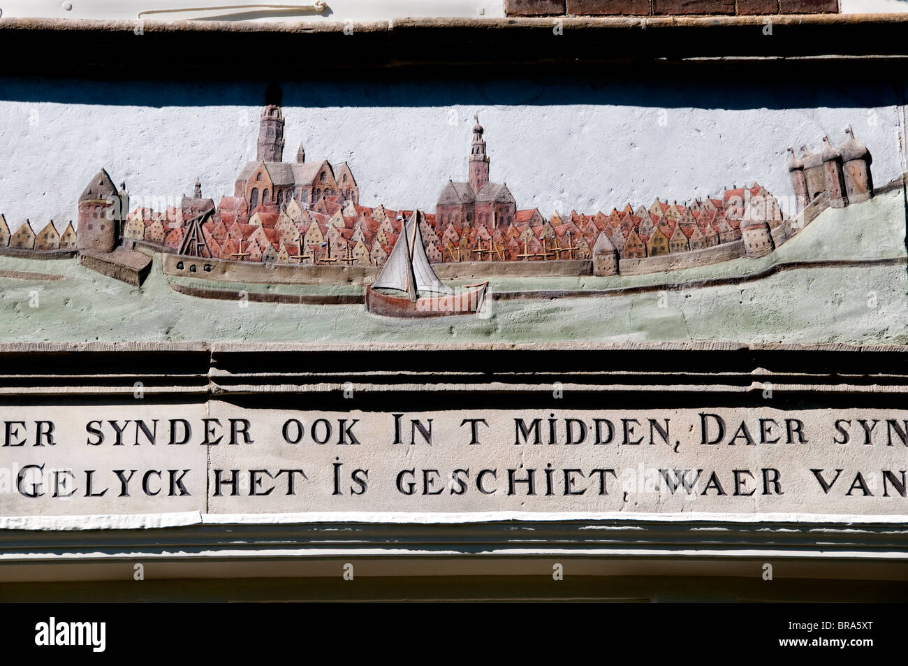 Hoorn niederländischen Hafen Hafen Niederlande (Schlacht West Friesen und den Bettlern gegen spanische Krieg Flottenkommando durch Zählung der Bossu Stockfoto