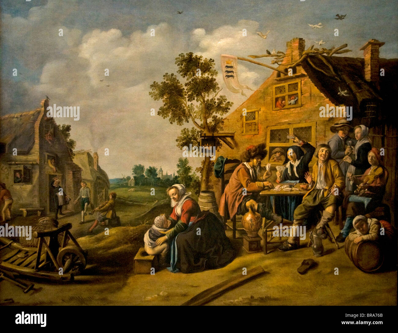 Unternehmen für die Crown Inn Jan Miense Molenaer 1630 Niederlande Niederlande Stockfoto